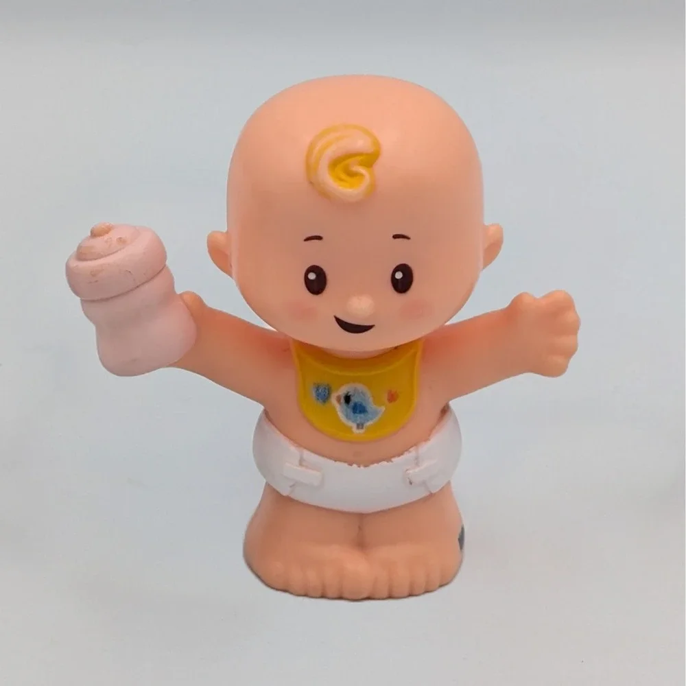 Fisher Price Little People Baby Replacement Baby's Day Storybook Playset Yellow